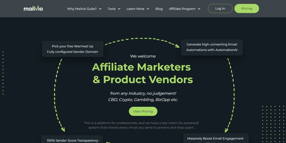 Mailvio website