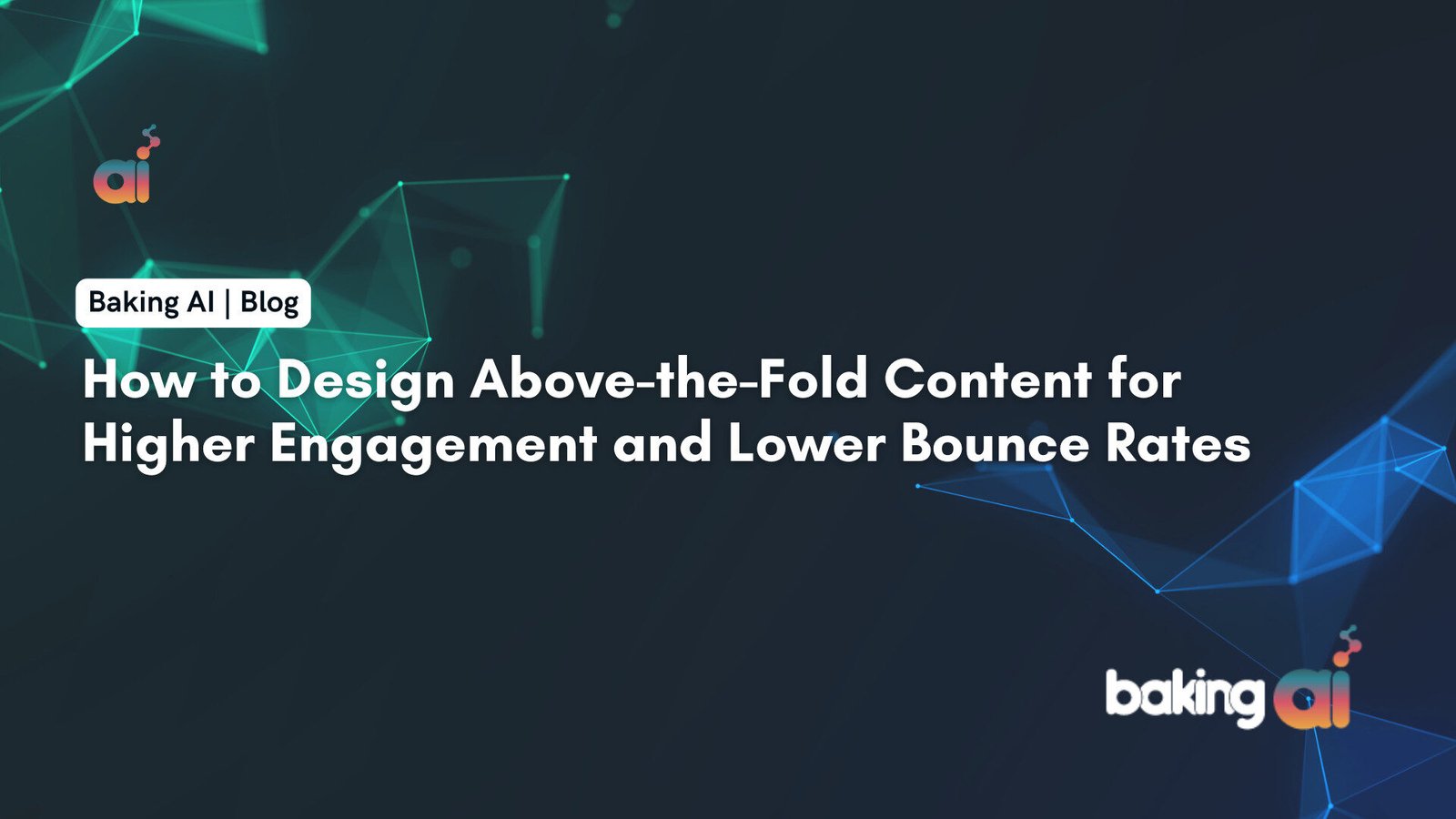 Website above-the-fold design example with headline, CTA button, and product screenshot for higher engagement | Baking AI - India's Top AI Marketing Company
