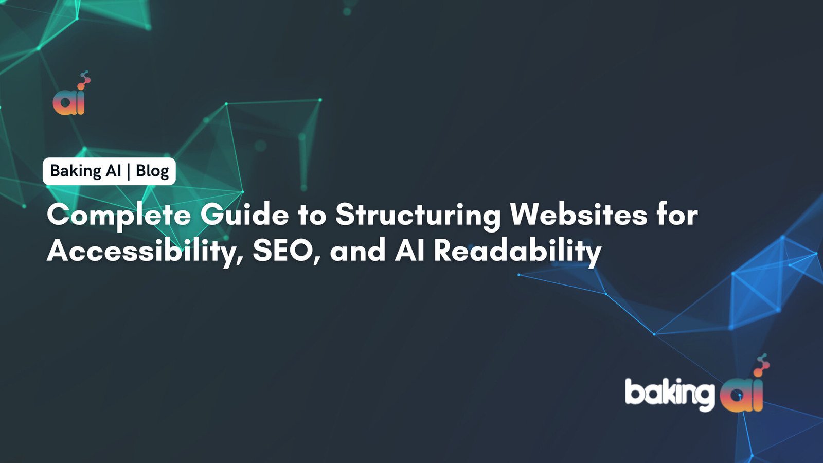 Diagram showing semantic HTML structure with proper heading hierarchy, ARIA landmarks, and content blocks for accessible website design and SEO optimization | Baking AI - India's Top AI Marketing Company